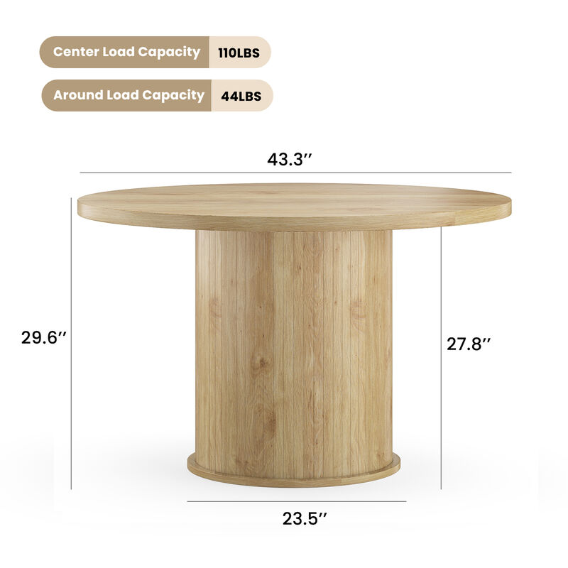 43" Round Dining Table for Dining Room image number 3