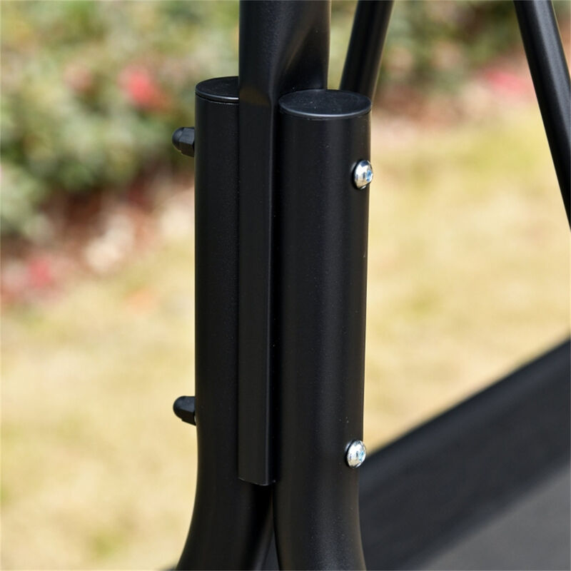 2-Seat Outdoor Patio Swing Chair Comfortable and Stylish Swing with Sturdy Frame for Garden, Deck, or Backyard Relaxation image number 3