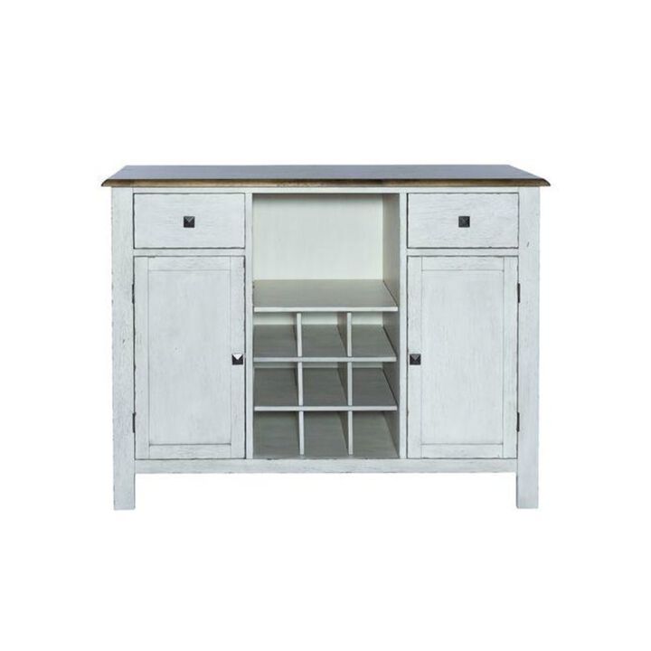 Liberty Furniture Carolina Crossing Server in Antique Honey
