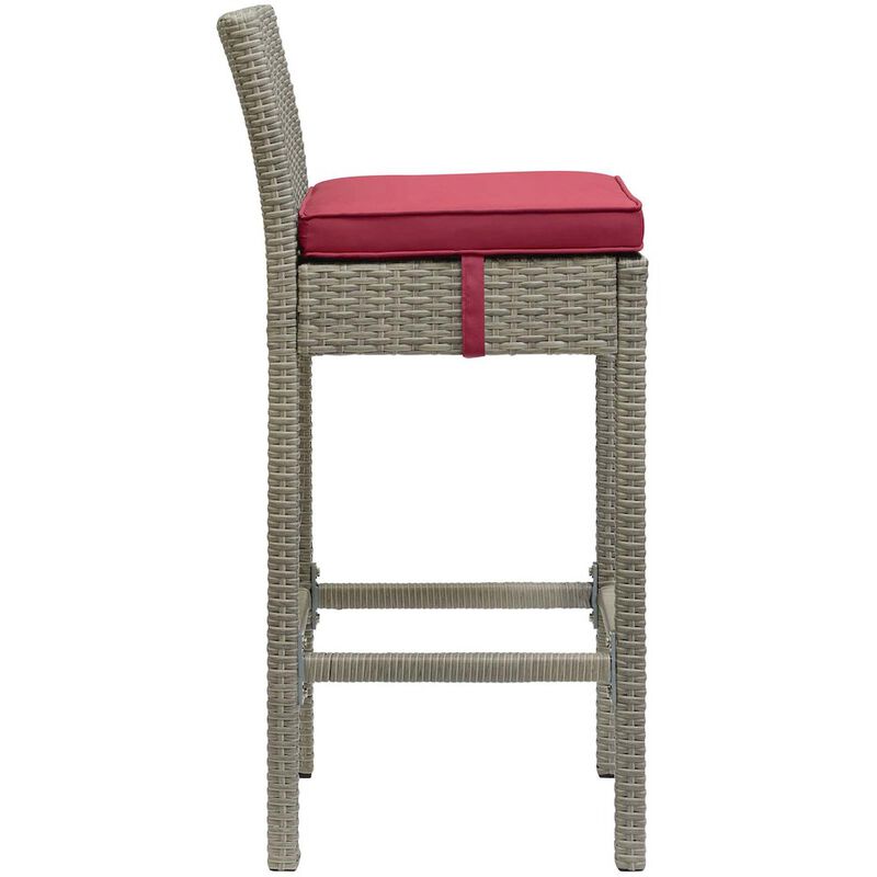 Conduit Outdoor Patio Wicker Rattan Bar Stool Set of 4 image number 2