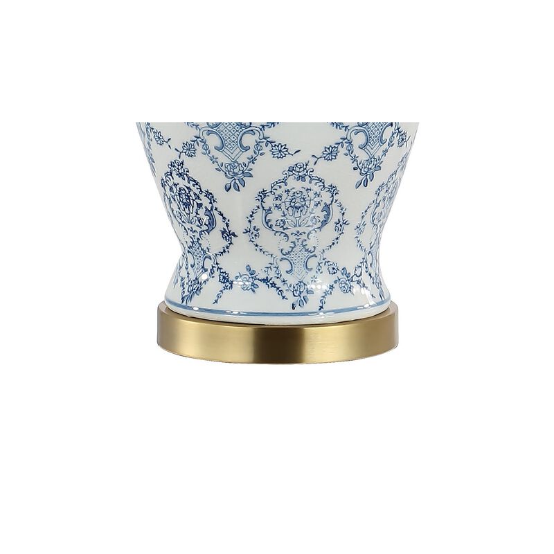 Juliana Traditional Classic Chinoiserie Ceramic LED Table Lamp