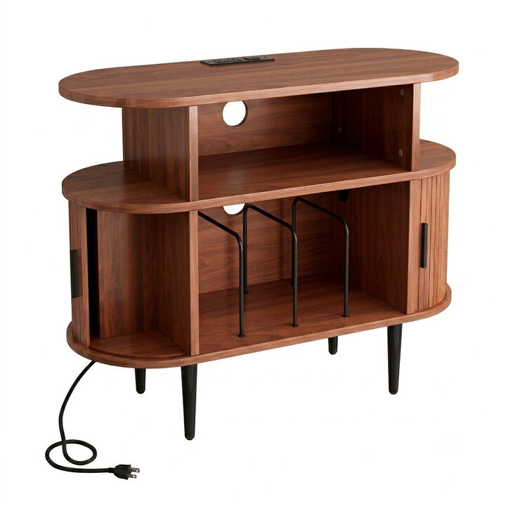 Jilcek Large Round TV Stand
