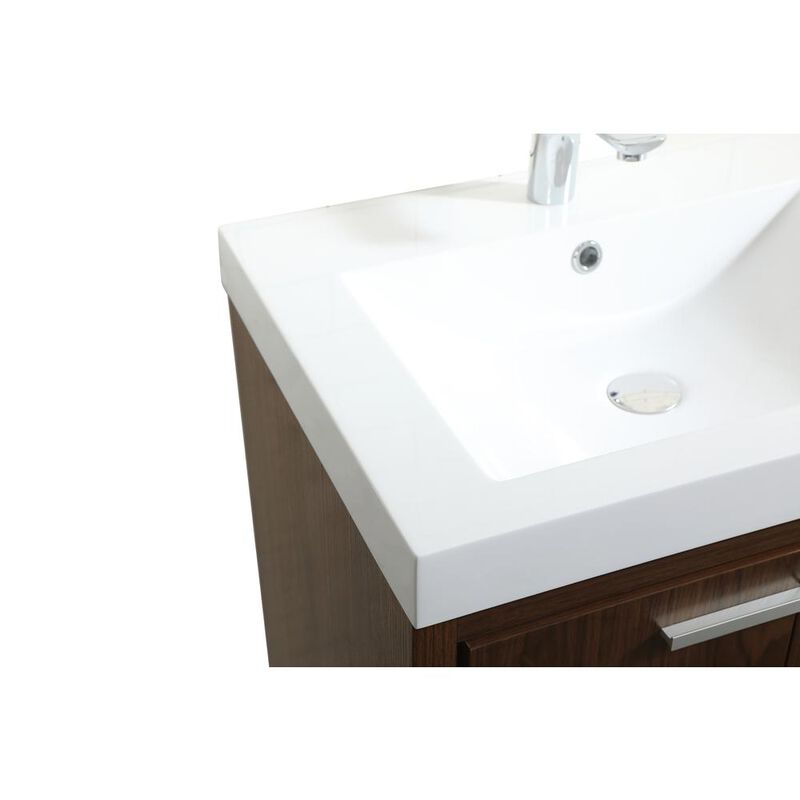 Elegant Kitchen and Bath 24 inch Single bathroom vanity in Walnut