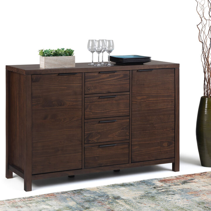 Brekcu Solid Wood Sideboard Buffet Cabinet