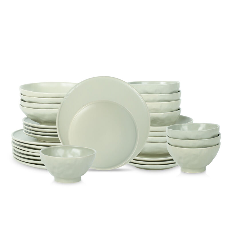 Stone by Mercer Project NENDO Stoneware 32 Piece Dinnerware Set
