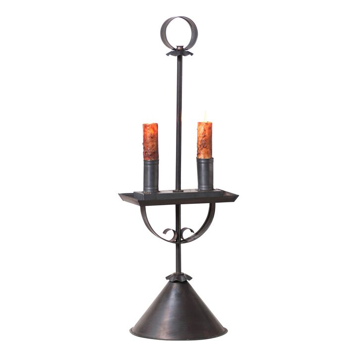 Irvins Country Tinware Rochester Student Lamp In Kettle Black