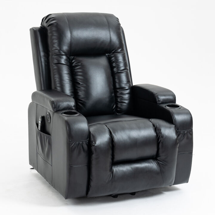 Merax Power Lift Recliner with Massage, Heat & Convenience Features