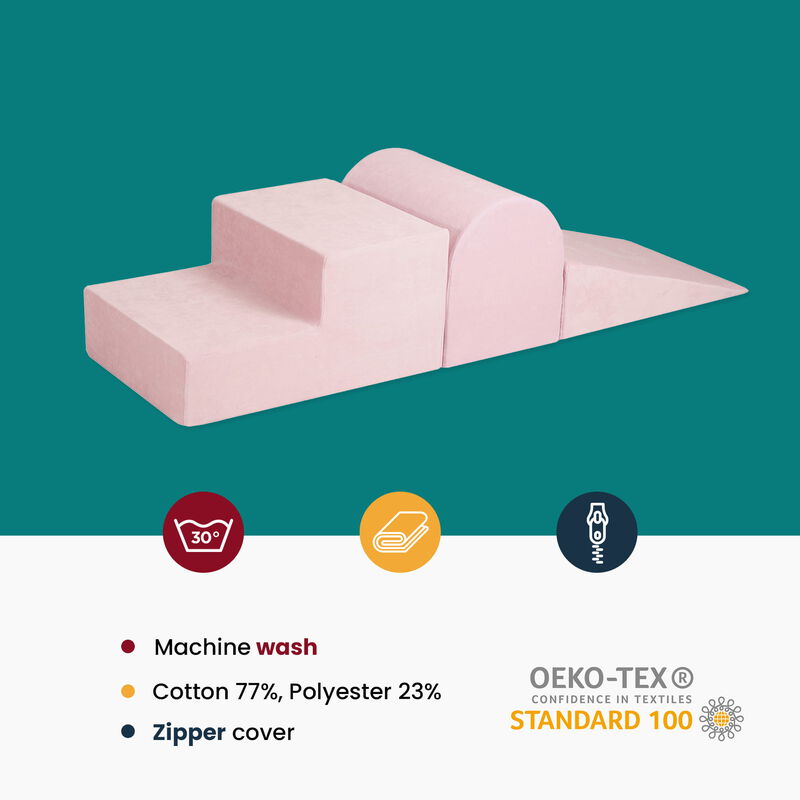 MeowBaby� Foam Climbing Blocks for Toddlers- 3 Elements Without Ball Pit