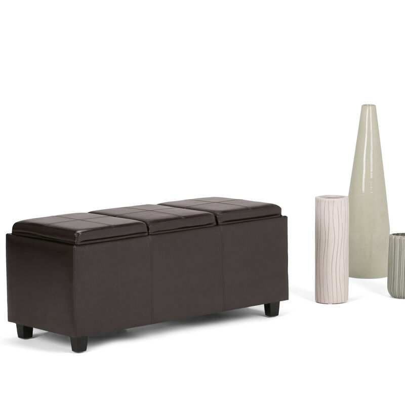 Simpli Home Avalon Storage Ottoman image number 2