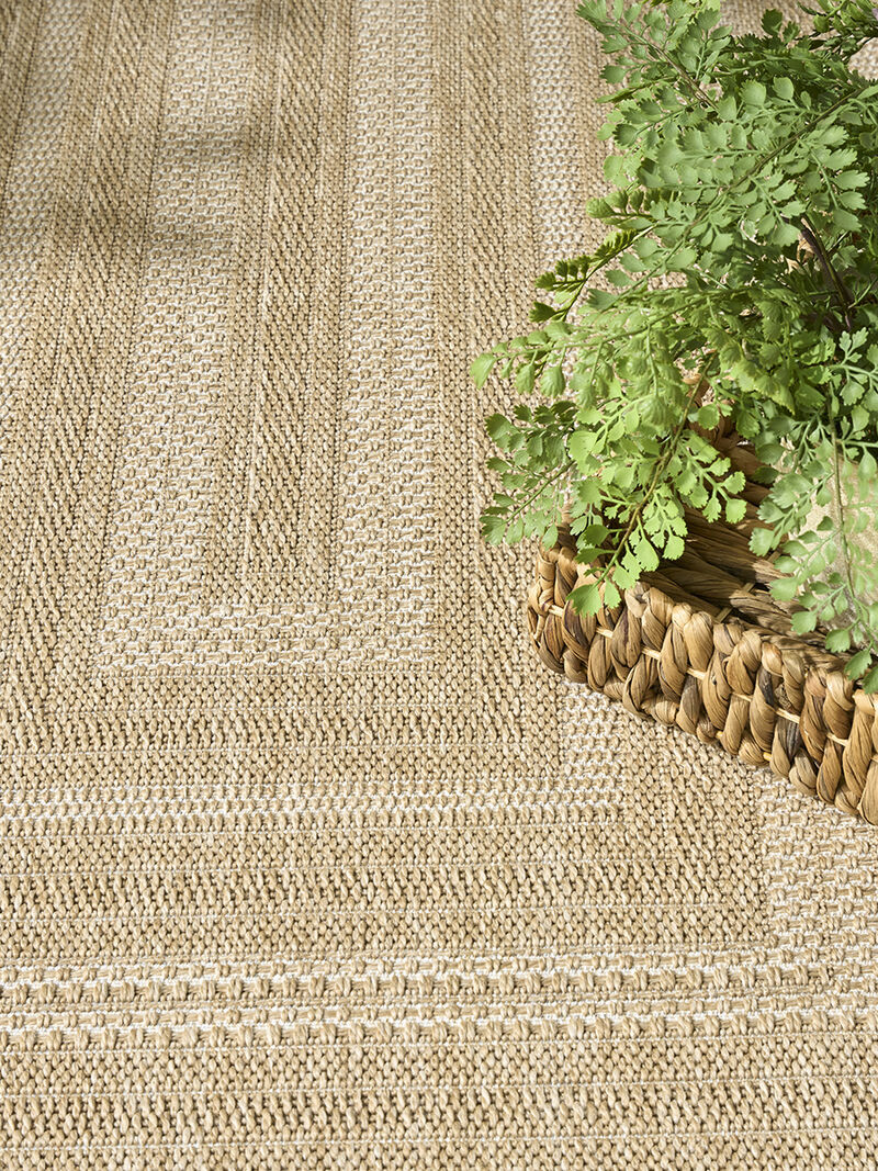 Tulum TLM04 Taupe/Ivory 8' x 10' Rug