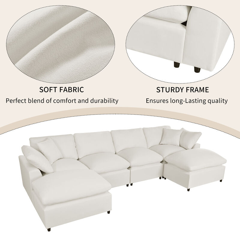 Merax Modern U-Shape Sectional Sofa