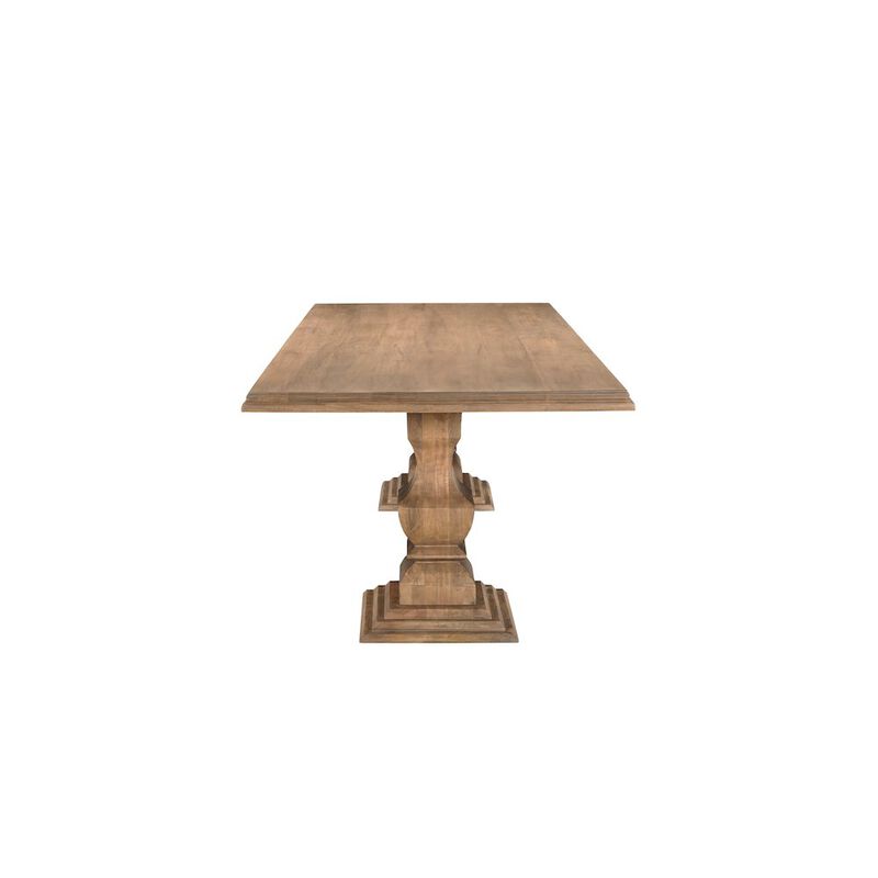 Taran Designs Adrien 75 Solid Wood Double Pedestal Dining Table image number 2