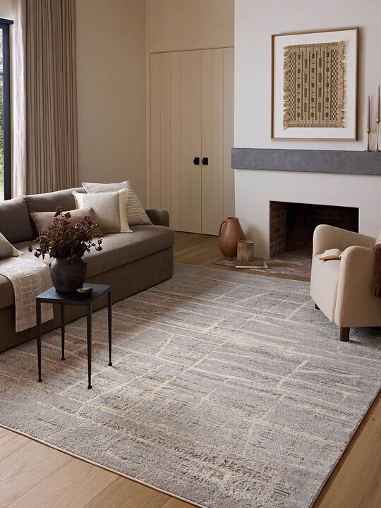 Monty MOT07 Natural/Mist 5'3" x 7'6" Rug by Amber Lewis x Loloi