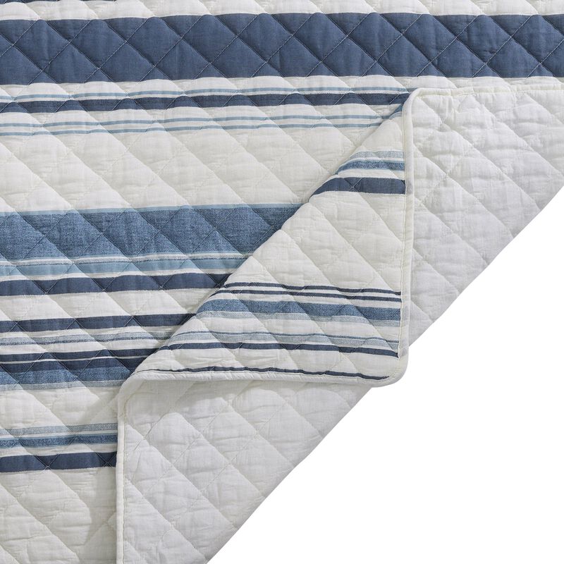 Mystic Navy Full/Queen Quilt Set image number 3