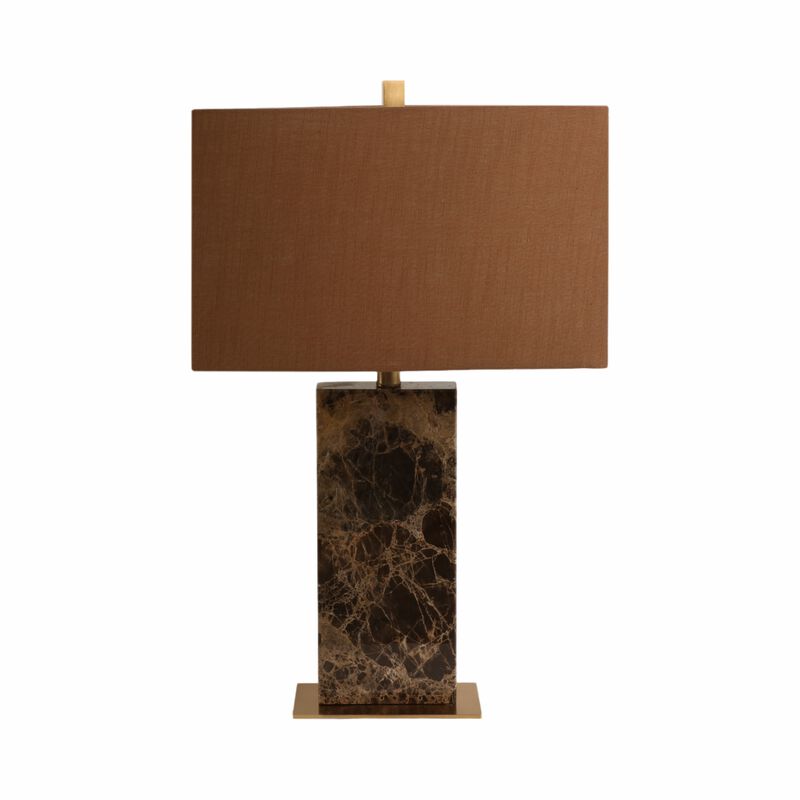 26x16" Rectangle Marble Lamp, Light Brown image number 4