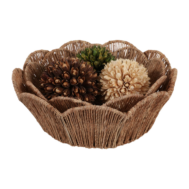 S/2 Petal Shape Bowls, Natural image number 3
