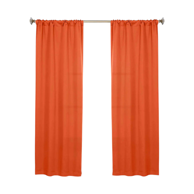 Blackout Curtain Set of 2, Solid Window Drapes for Bedroom and Living Room image number 0