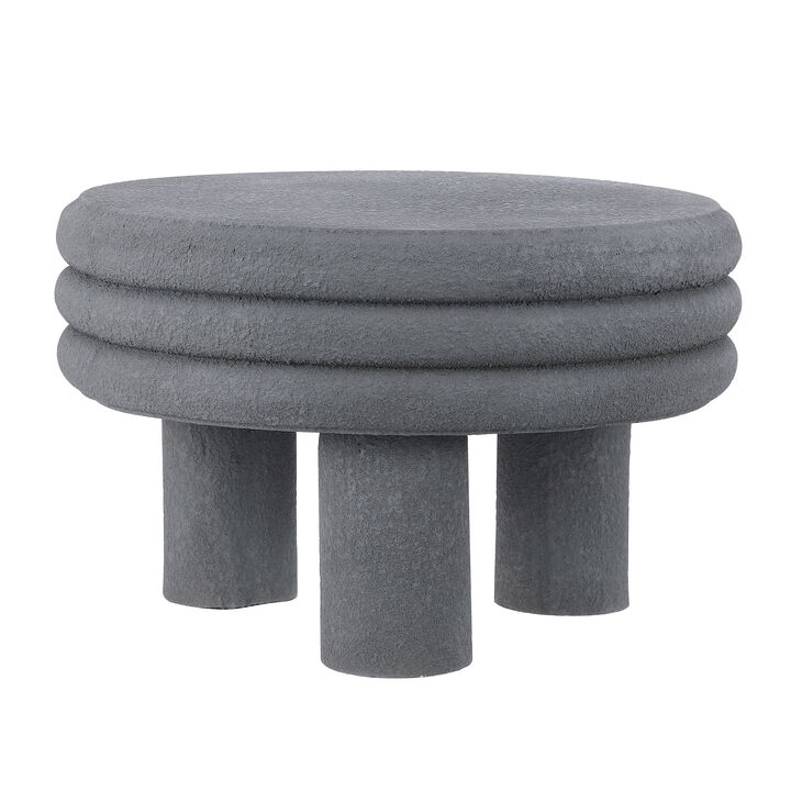 Rashida Contemporary Minimalist Curvy Low Indoor/Outdoor Accent Table