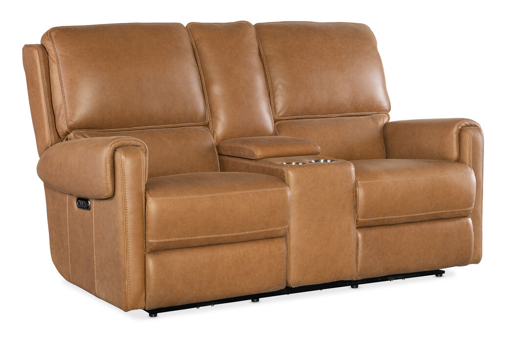 Somers Power Console Loveseat with Power Headrest