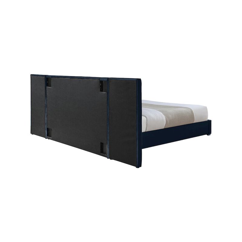 Meridian Furniture Pablo Navy Velvet King Bed