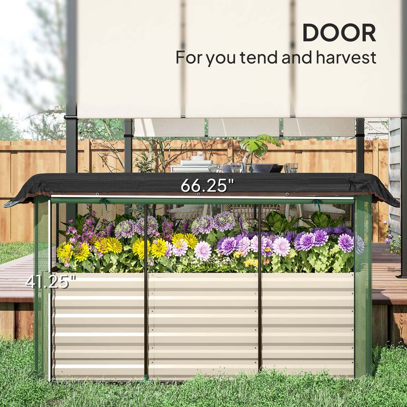 Hivvago Steel Planter Box with Shade Cloth image number 5