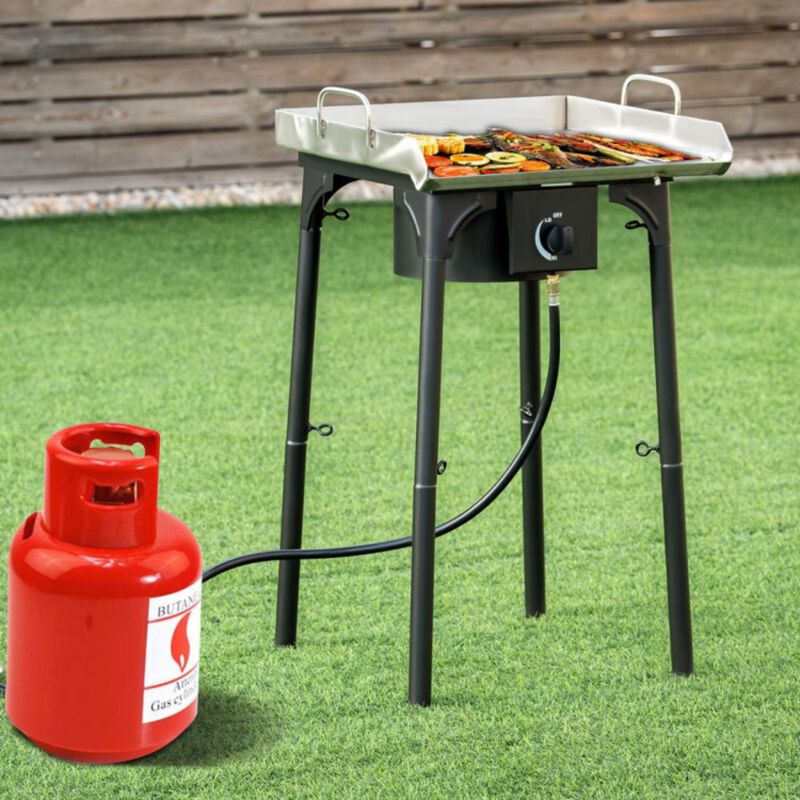 Hivvago 100 000-BTU Portable Propane Outdoor Camp Stove with Adjustable Legs