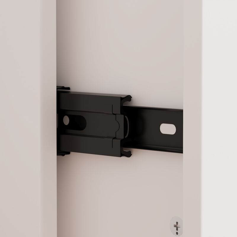 FUFU&GAGA L-Shaped Corner Wardrobe Combination with Large Storage Space, Adjustable Shelves, Hanging Rods, (98.4 in. W x 19.7 in. D x 94.5 in. H), White