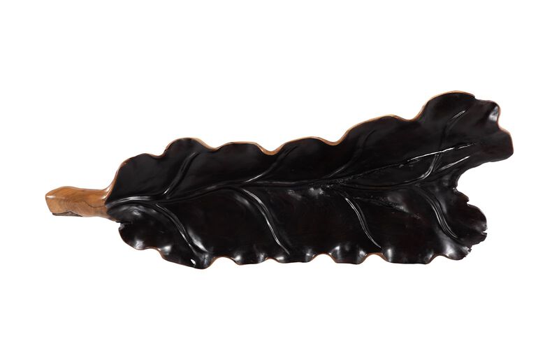 Leaf Bowl Natural and Black