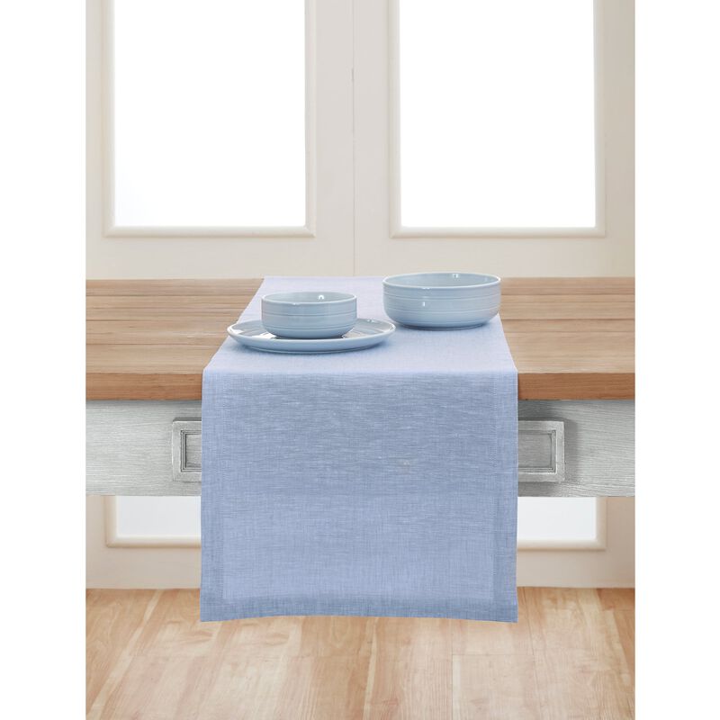 Solino Home 100% Pure Linen Table Runner - Athena