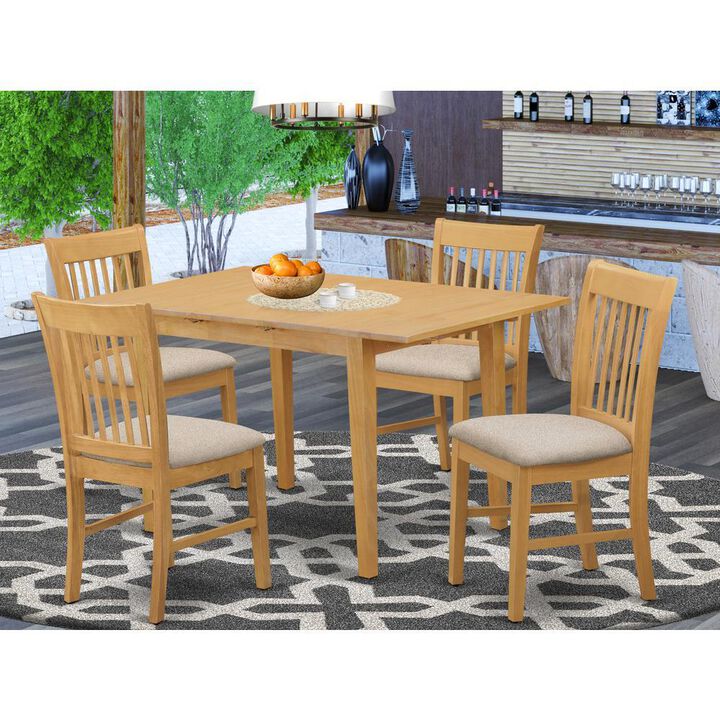 5 Pc dinette set for small spaces - Table and 4 Dining Table Chairs