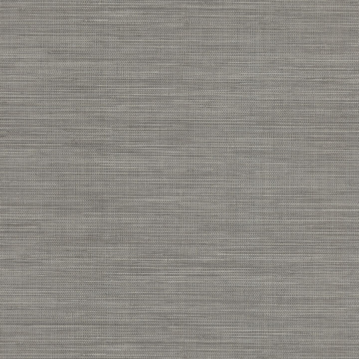 Winn Grey Faux Grasscloth Wallpaper
