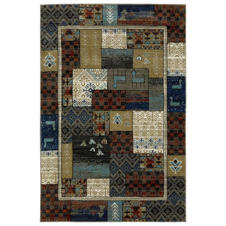 HomeRoots Patchwork Area Rug