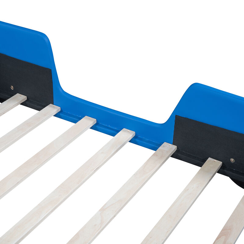 Merax Race Car-Shaped Platform Bed with Wheels image number 6