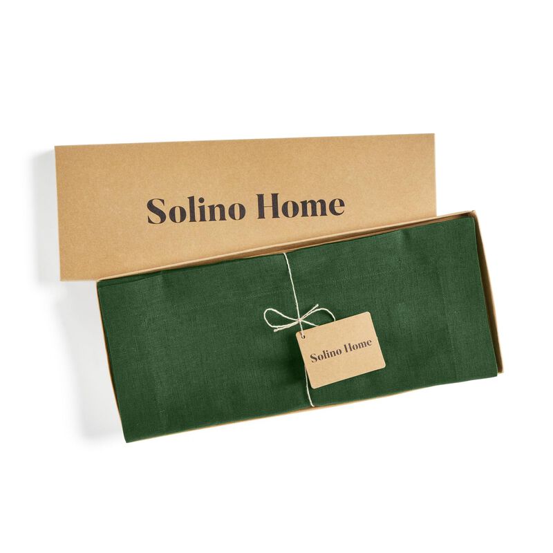 Solino Home 100% Pure Linen Table Runner - Fete