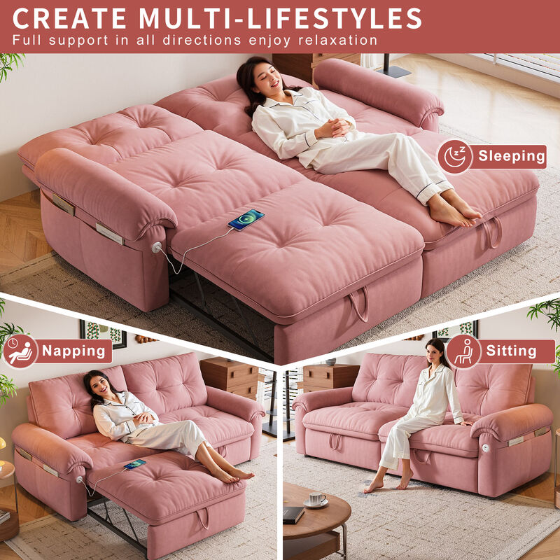Vaffla  2-in-1 convertible sofa bed image number 3