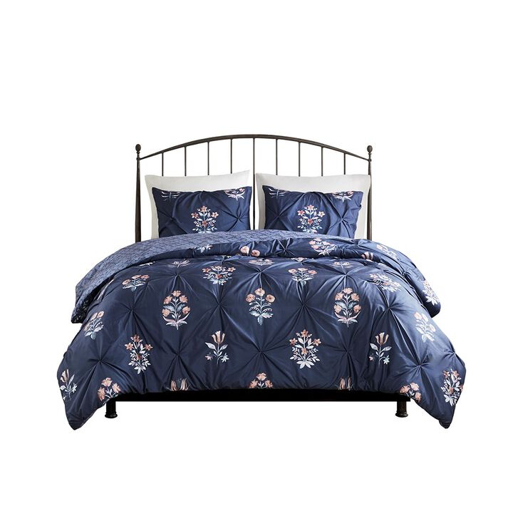 Gracie Mills Autumn 3 Piece Jacquard Comforter Set - Full/Queen