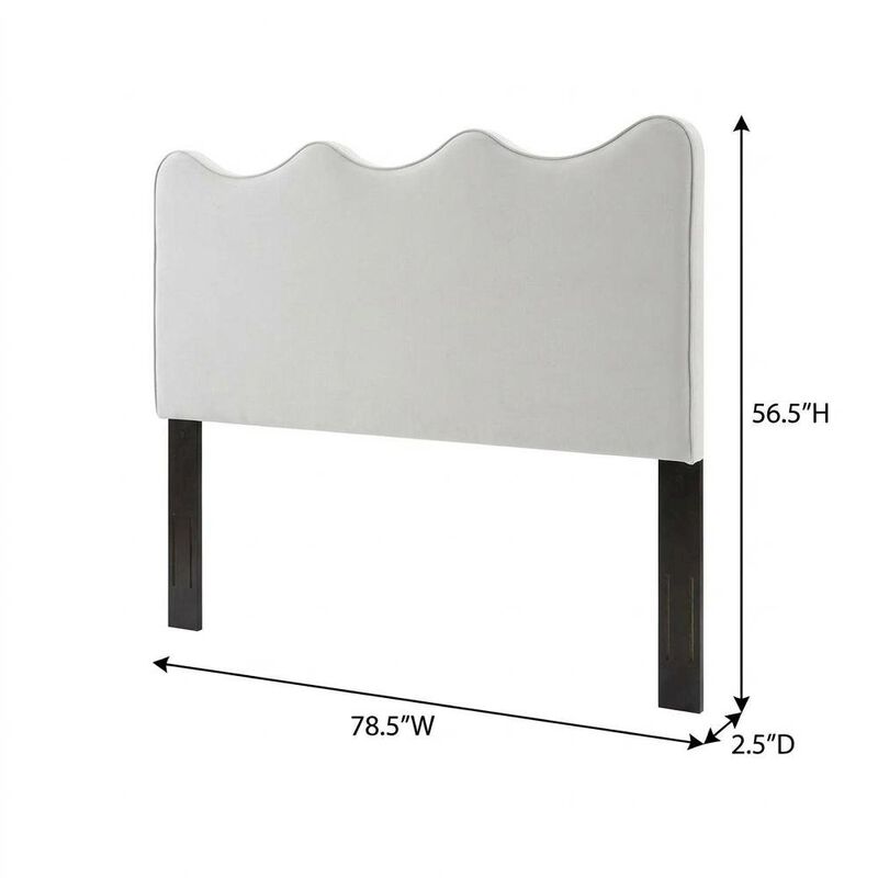 Performance Velvet King Headboard, Plush Upholstery, Sturdy Construction image number 1