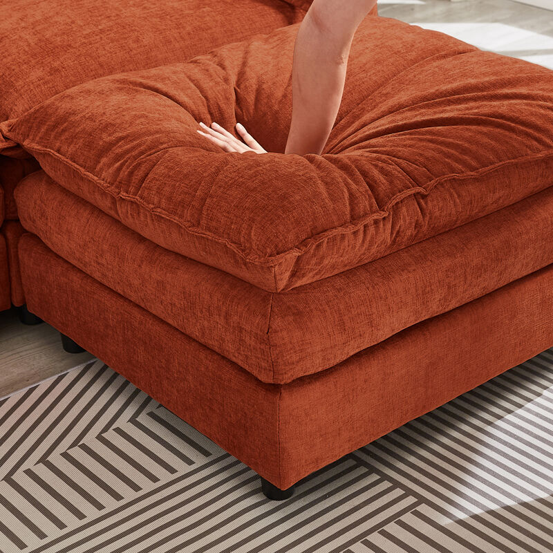 Vulwab 105" Modular Sectional Couch image number 6