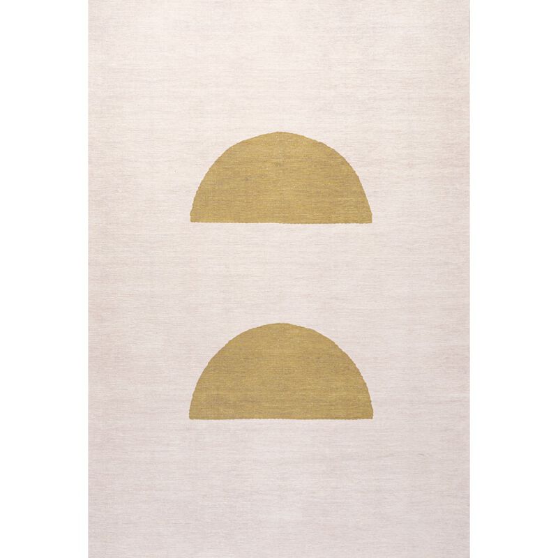 Luola Minimalist Geometric Machine Washable Area Rug