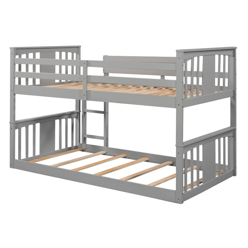 Merax Bunk Bed with Ladder image number 1