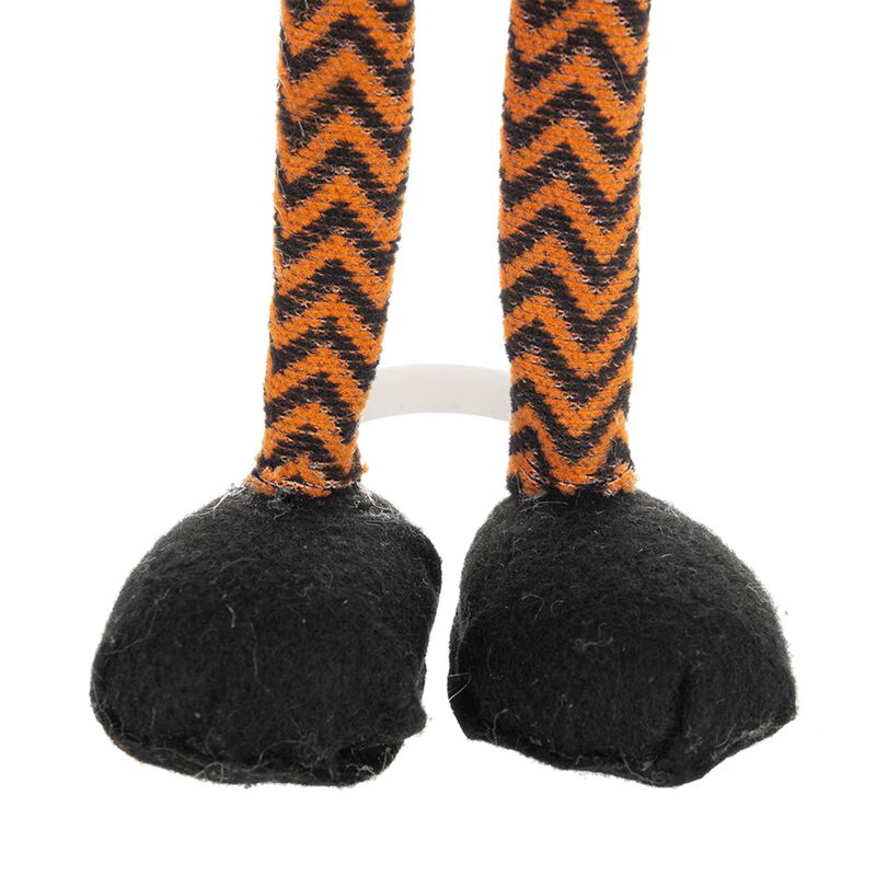 (Set of 2)Halloween Decorating Fabric Standing Orange Gnome with BOO Banner image number 3