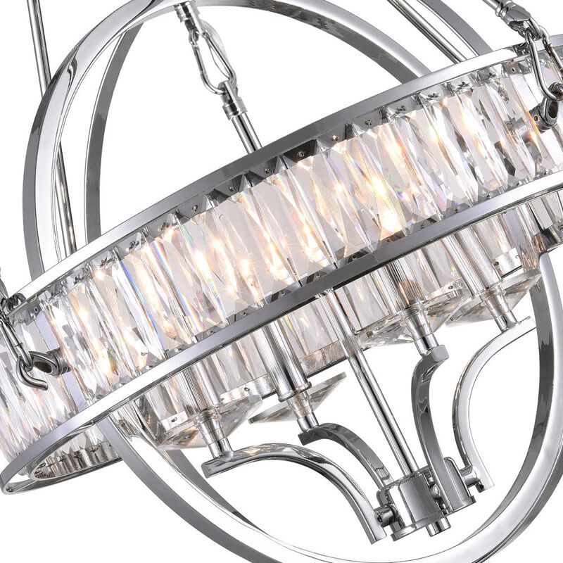 Arkansas 4 Light Chandelier With Chrome Finish
