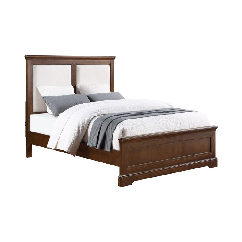 Tamarack Upholstered Full Bed in Hazelnut