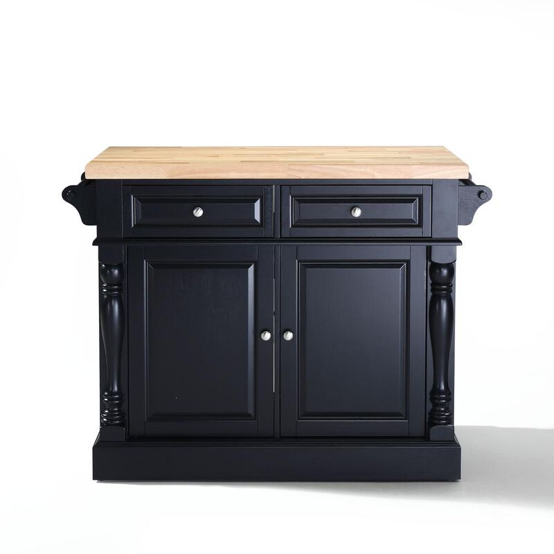 Crosley Furniture Oxford Butcher Block Kitchen Island
