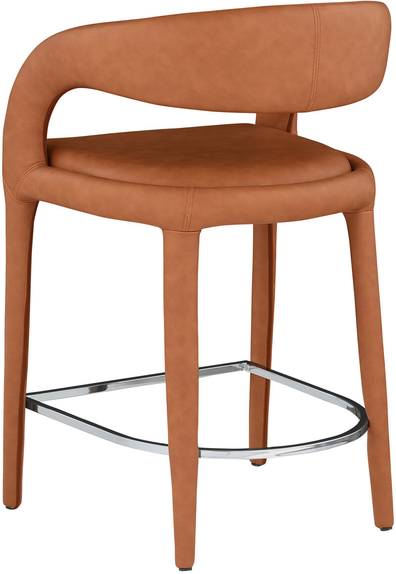 Meridian Furniture Sylvester Vegan Leather Stool