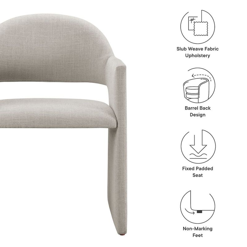 Talia Upholstered Fabric Dining Armchair image number 2