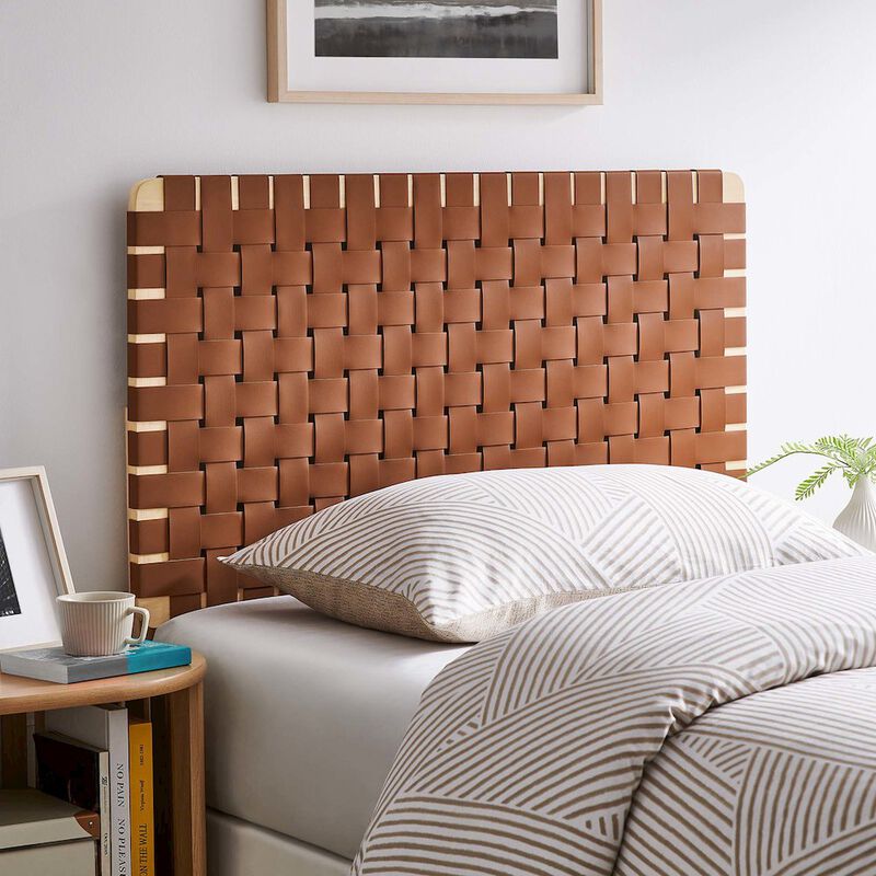 Sparta Weave Vegan Leather Twin Headboard image number 7