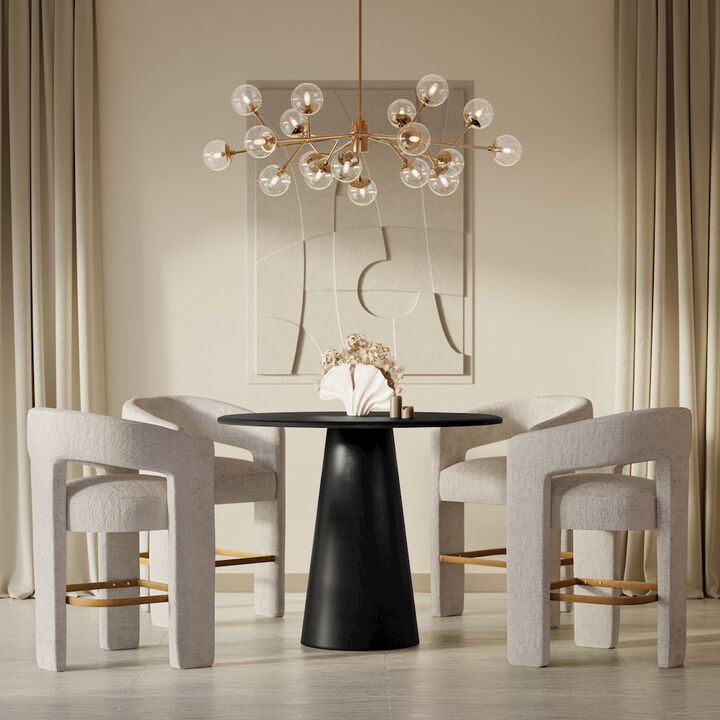 Jofran Luxury Mid-Century Modern Five Piece Counter Height Dining Set