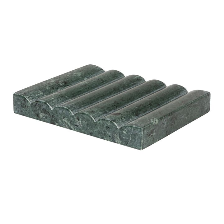 Hand-carved Marble Soap Dish, Green