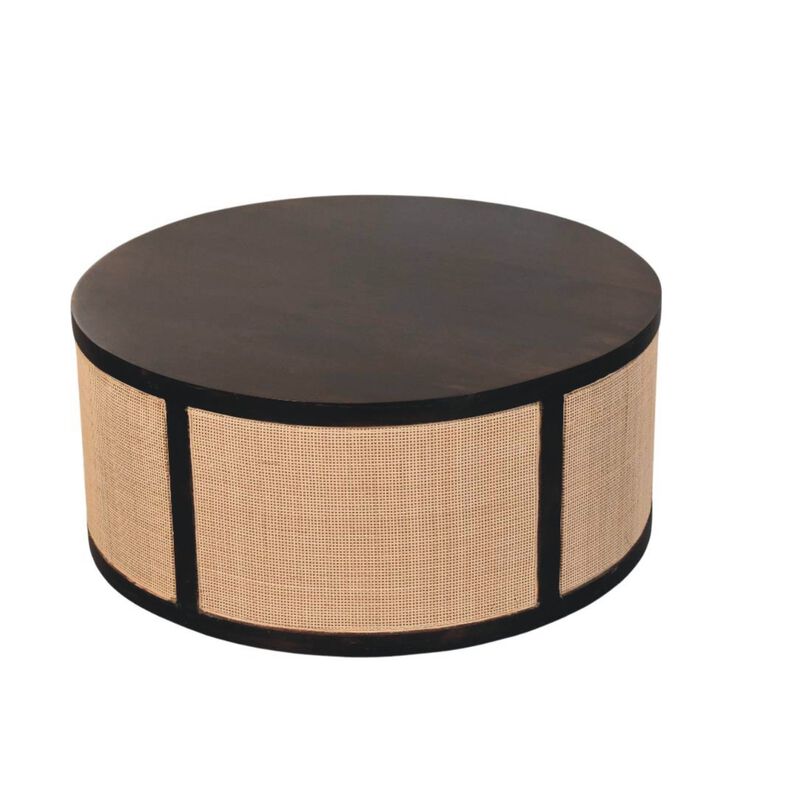 Artisan Furniture Solid Wood Monaco Round Rattan Centerpiece